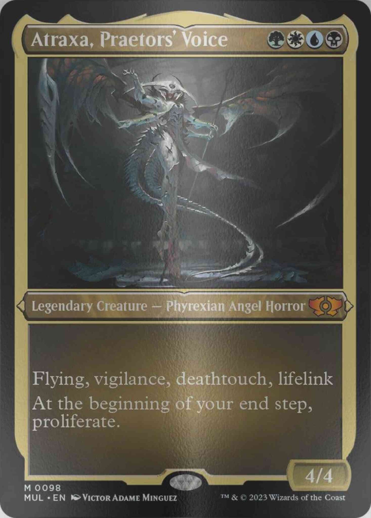 Atraxa, Praetors' Voice [98] [Multiverse Legends] [Etched Foil]
