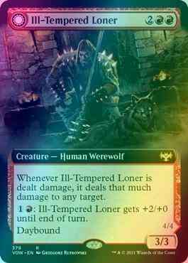 Ill-Tempered Loner // Howlpack Avenger [378] [Extended Art] [Innistrad: Crimson Vow] [Foil]