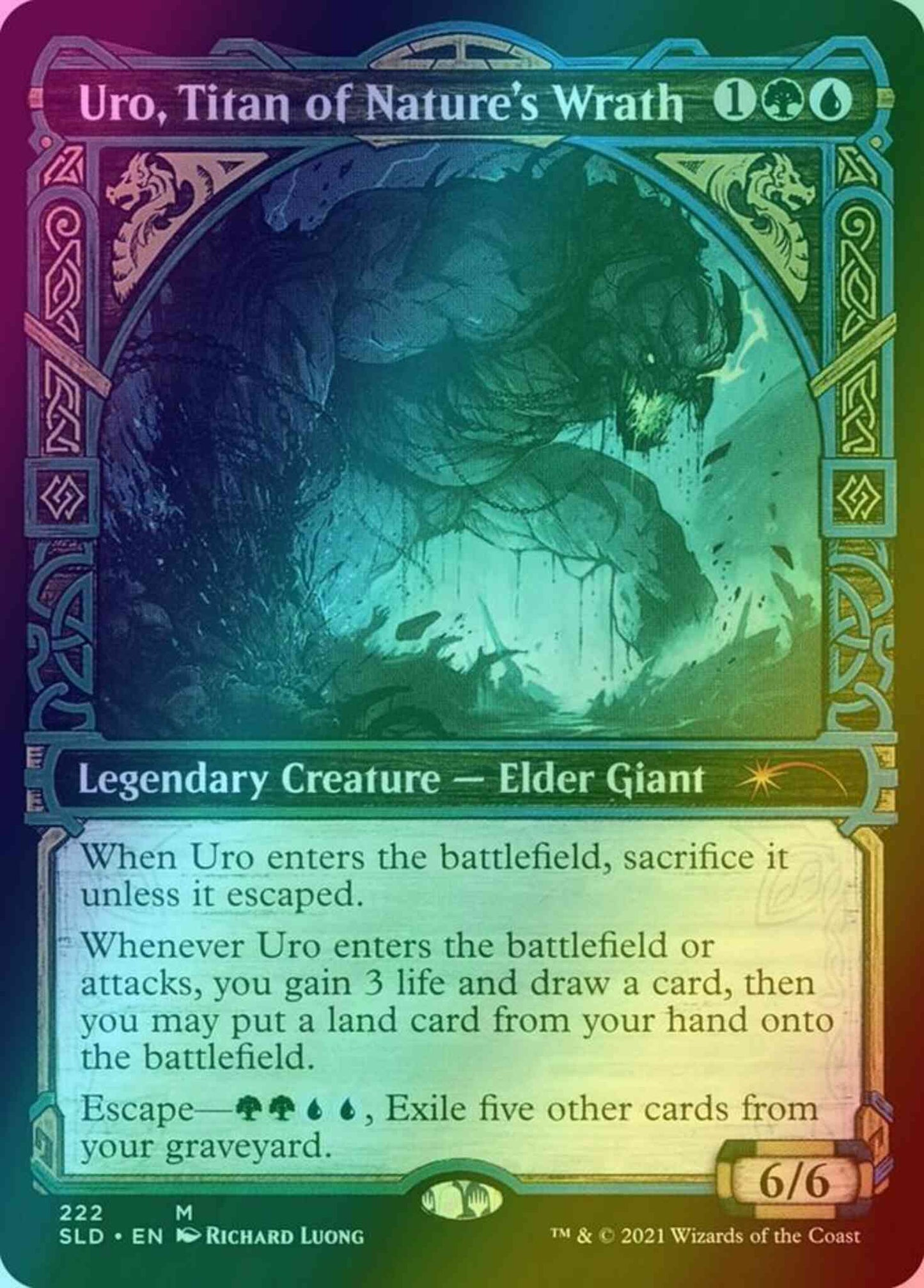 Uro, Titan of Nature's Wrath [0222] [Showcase: Kaldheim 1] [Secret Lair Drop] [Foil]