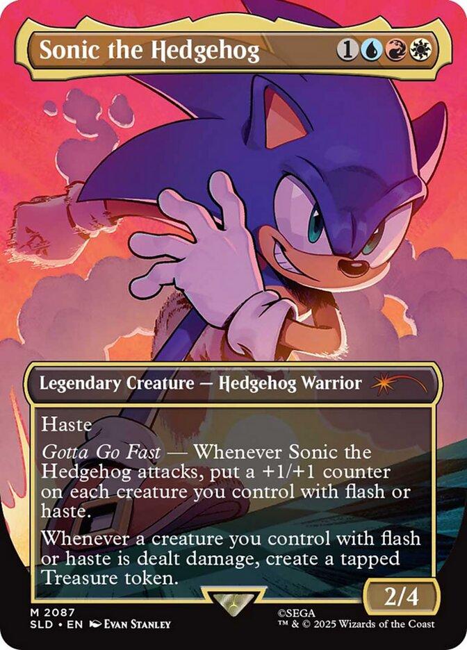 Sonic the Hedgehog [2087] [Borderless] [Secret Lair X Sonic: Friends and Foes] [Secret Lair Drop] [Non-Foil]