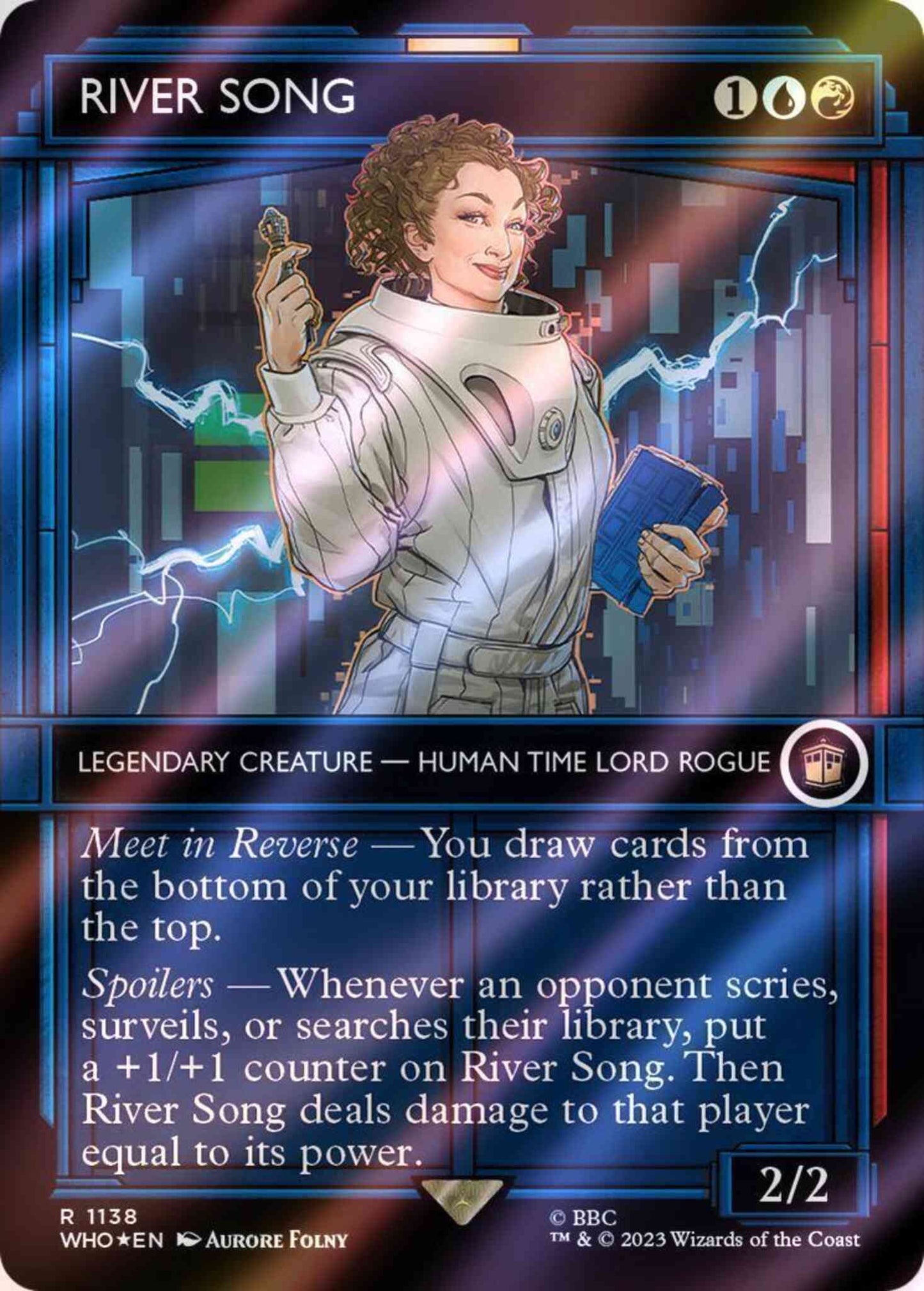 River Song [1138] [TARDIS Showcase] [Universes Beyond: Doctor Who] [Surge Foil]