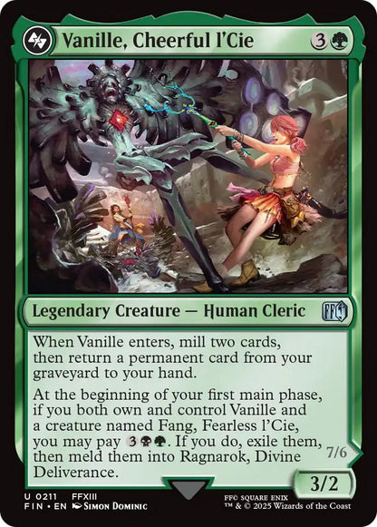 Vanille, Cheerful l'Cie // Ragnarok, Divine Deliverance [211] [FINAL FANTASY] [Non-Foil]