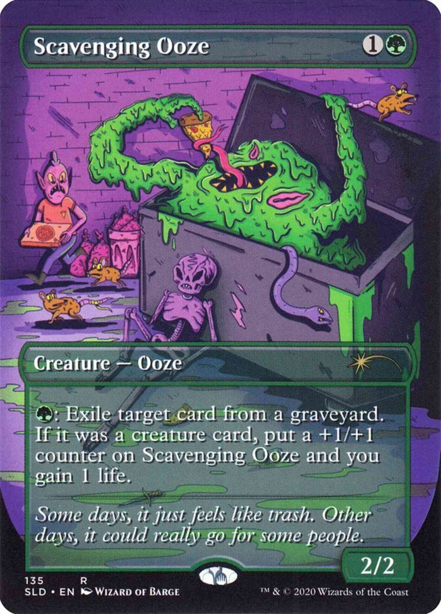 Scavenging Ooze [0135] [Borderless] [Prime Slime] [Secret Lair Drop] [Non-Foil]