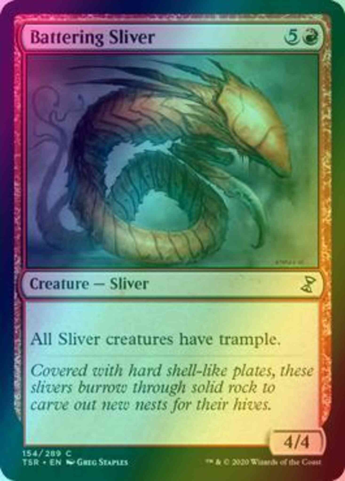 Battering Sliver [154] [Time Spiral Remastered] [Foil]