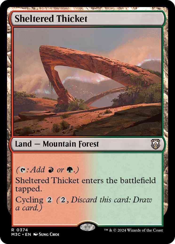 Sheltered Thicket [374] [Modern Horizons 3: Commander] [Non-Foil]