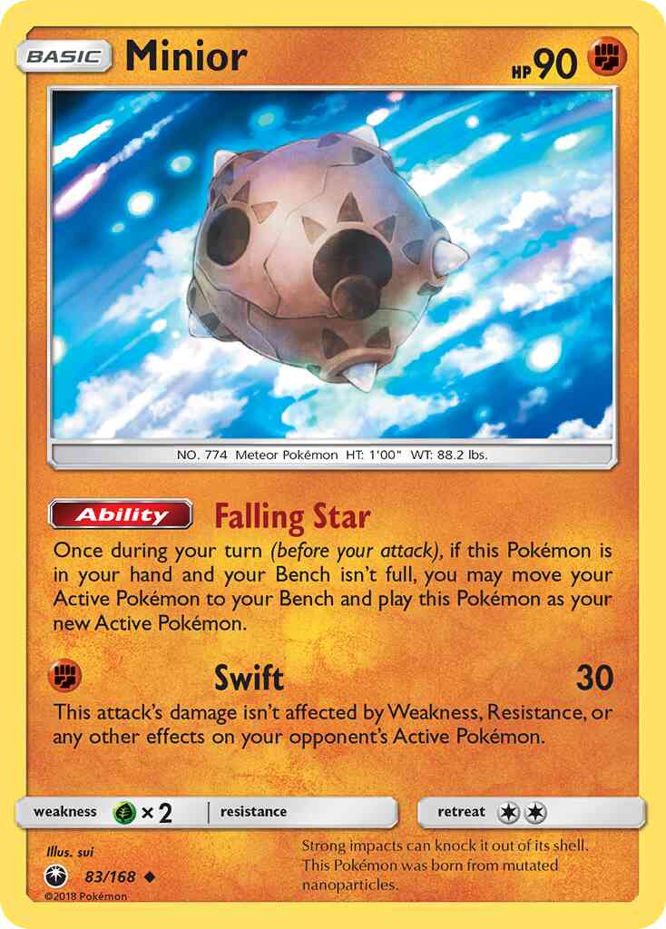 Minior - 83/168 - Uncommon [sm7-83] [Non-Holo]