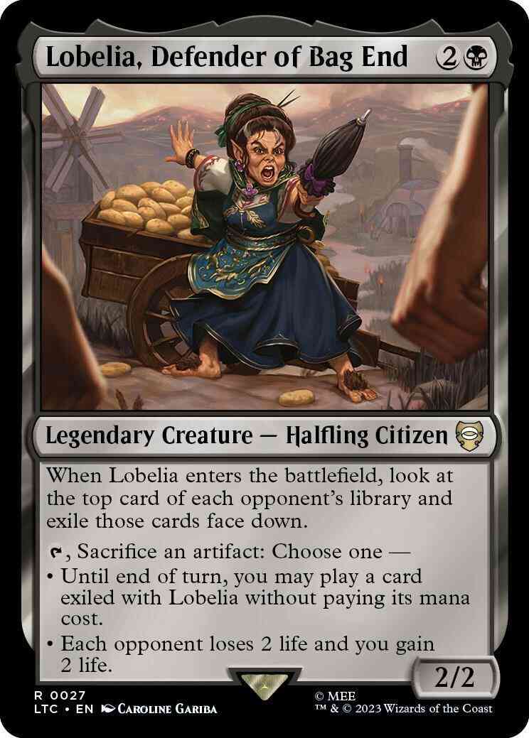 Lobelia, Defender of Bag End [27] [The Lord of the Rings: Tales of Middle-earth: Commander] [Non-Foil]