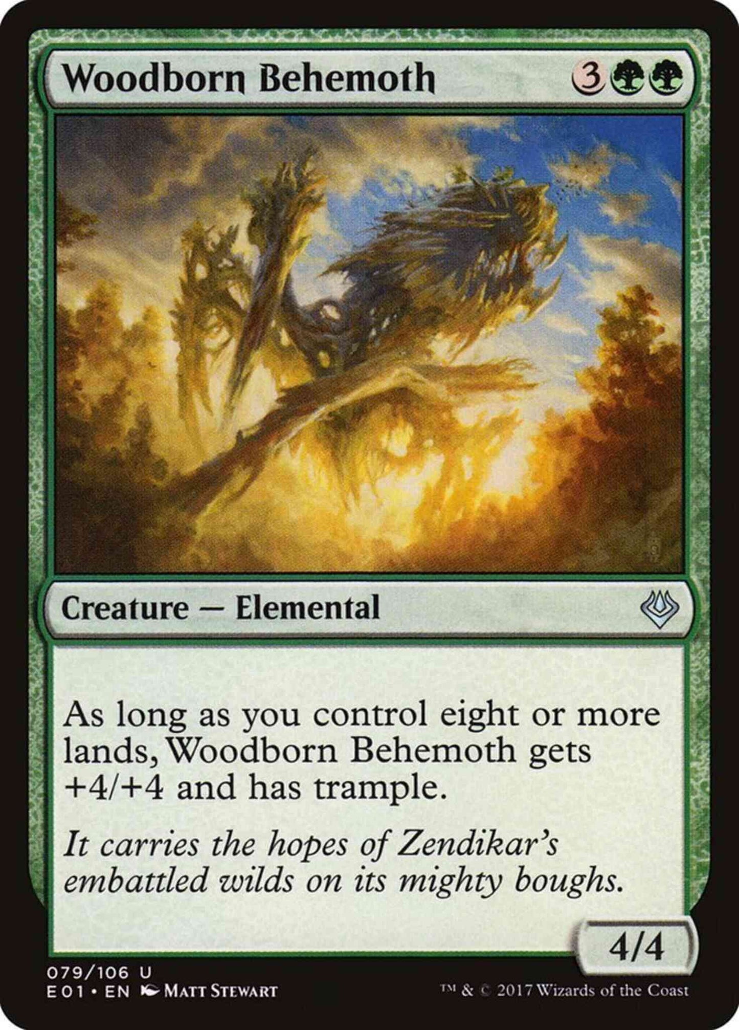 Woodborn Behemoth [79] [Archenemy: Nicol Bolas] [Non-Foil]
