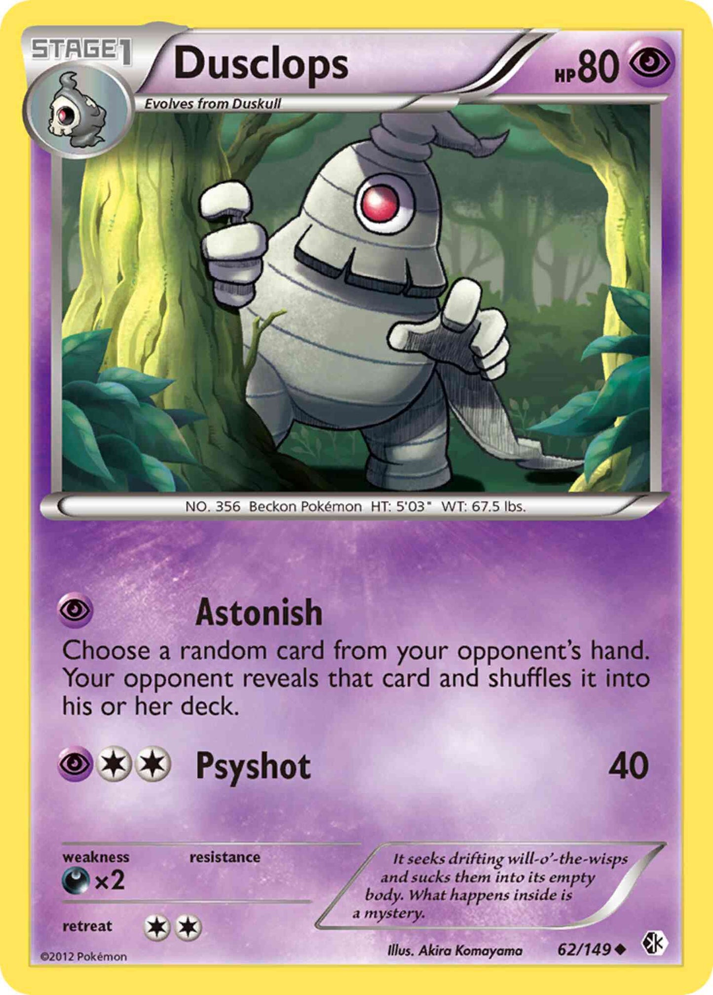 Dusclops - 62/149 - Uncommon [bw7-62] [Non-Holo]