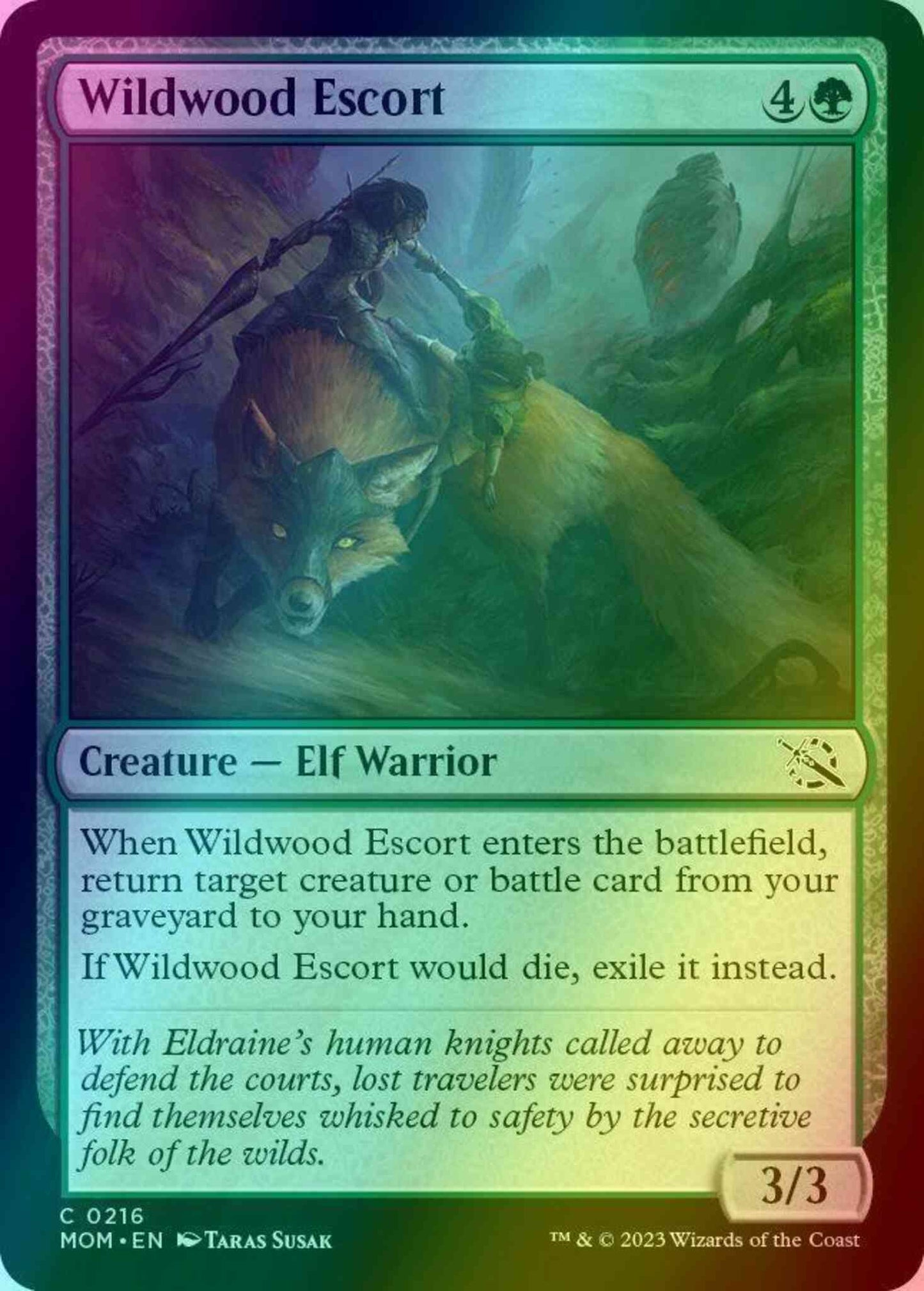 Wildwood Escort [216] [March of the Machine] [Foil]
