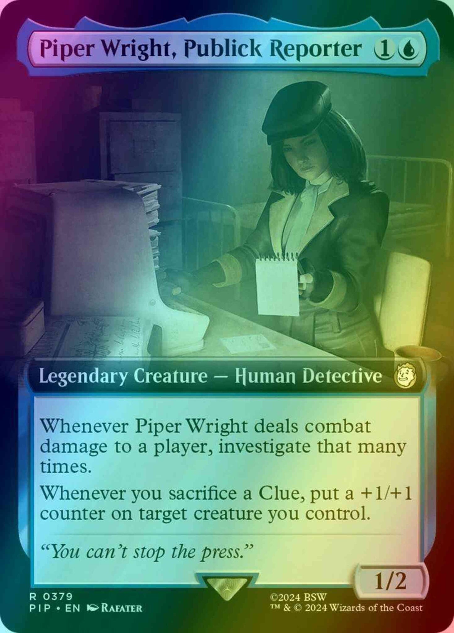 Piper Wright, Publick Reporter [379] [Extended Art] [Fallout] [Foil]