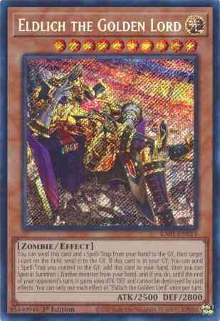 Eldlich the Golden Lord - Alternate Art - RA01-EN019 - Secret Rare - 1st Edition