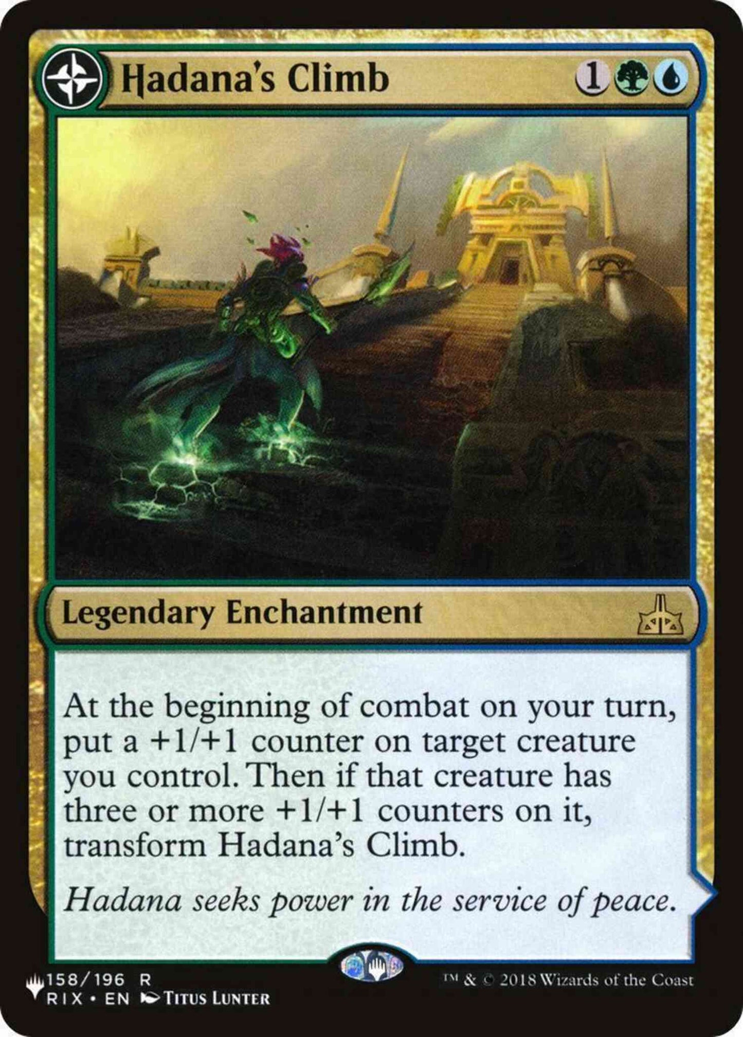 Hadana's Climb // Winged Temple of Orazca [RIX-158] [The List] [Non-Foil]