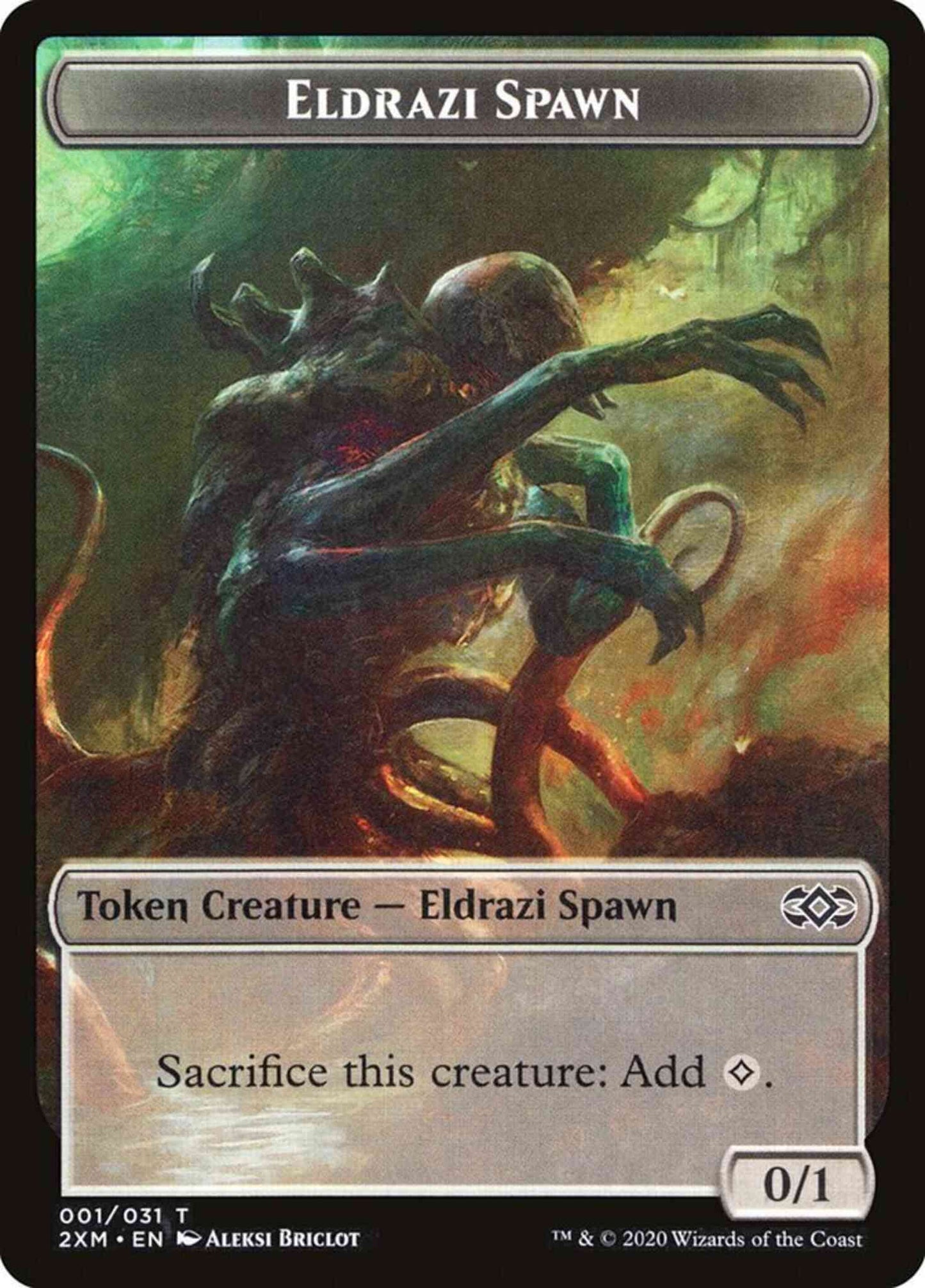 Eldrazi Spawn Token [01] [Double Masters Tokens] [Non-Foil]