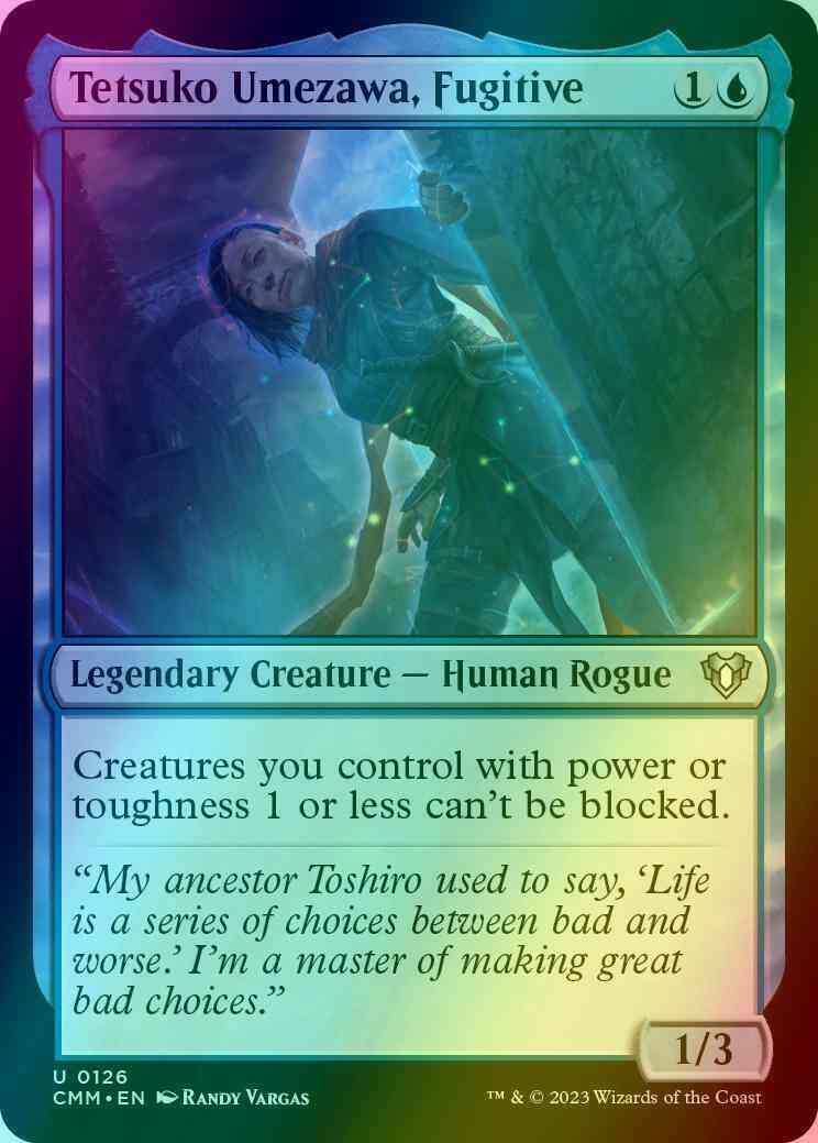 Tetsuko Umezawa, Fugitive [126] [Commander Masters] [Foil]