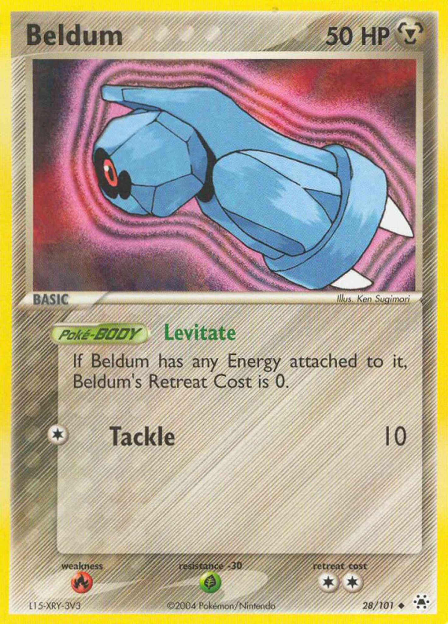 Beldum - 28/101 - Uncommon [ex5-28] [Reverse Holo]