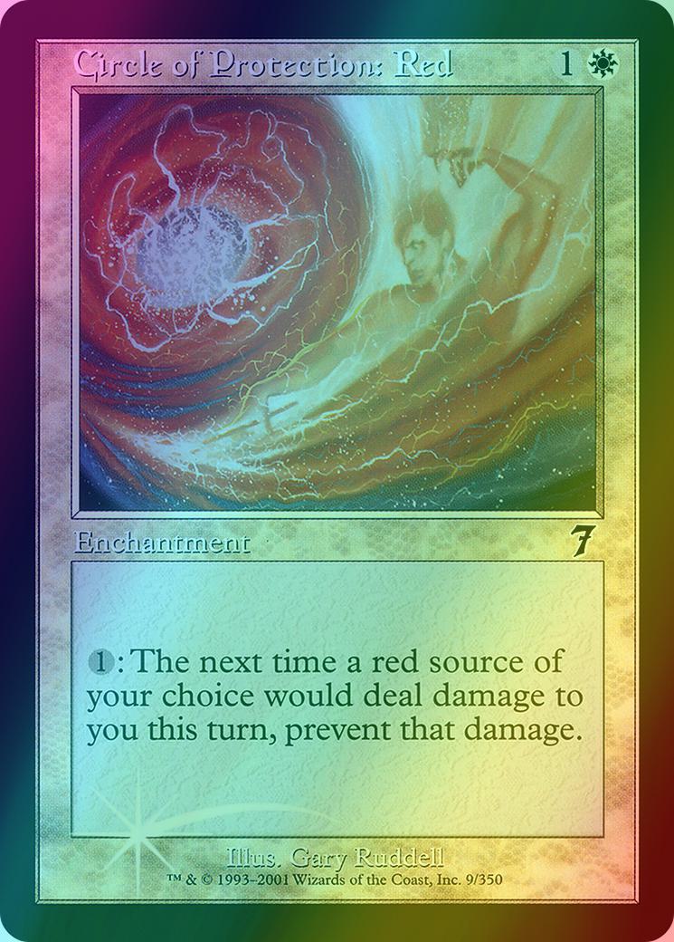 Circle of Protection: Red [9x] [Seventh Edition] [Foil]