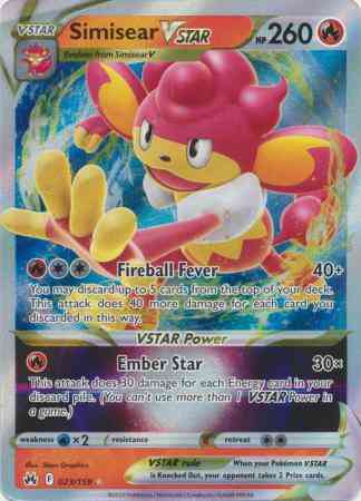 Simisear VSTAR - 023/159 - Rare Holo VSTAR [swsh125-023] [Ultra]