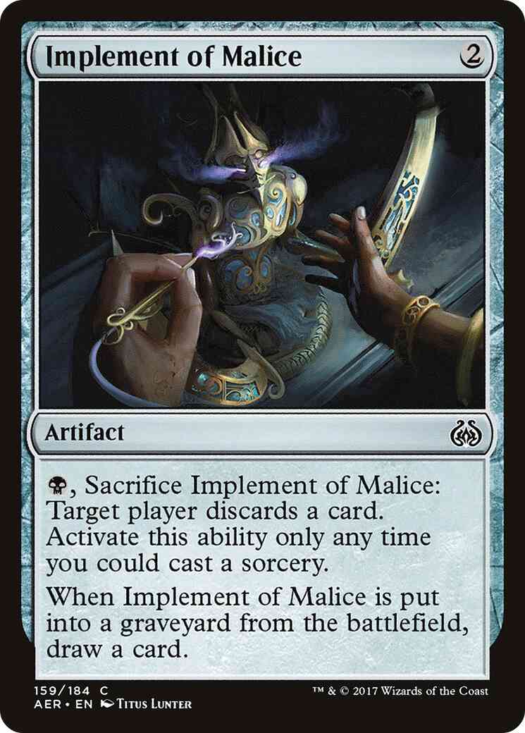 Implement of Malice [159] [Aether Revolt] [Non-Foil]