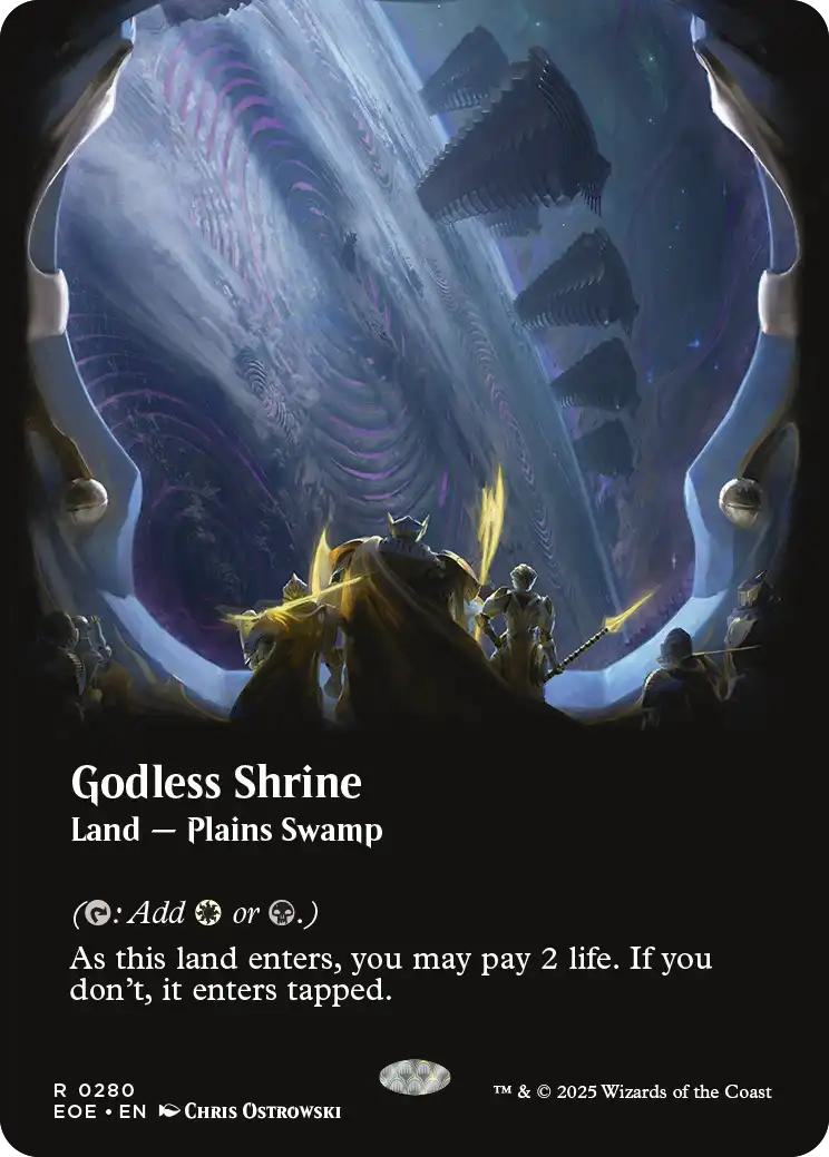 Godless Shrine [280] [Borderless] [Viewport] [Edge of Eternities] [Non-Foil]