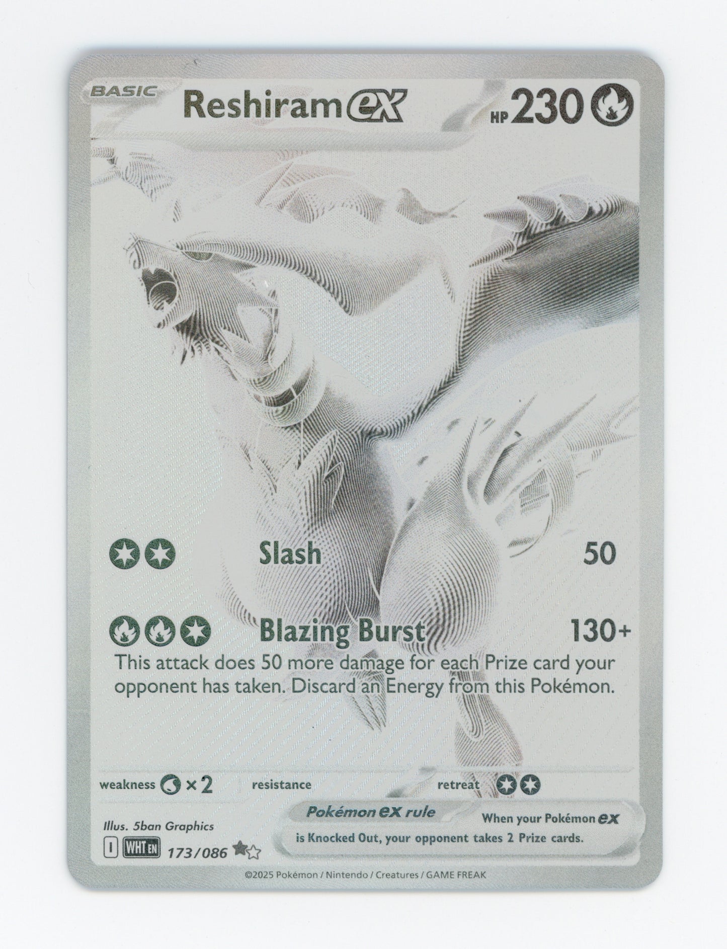 Reshiram ex — Black White Rare — ID 18980