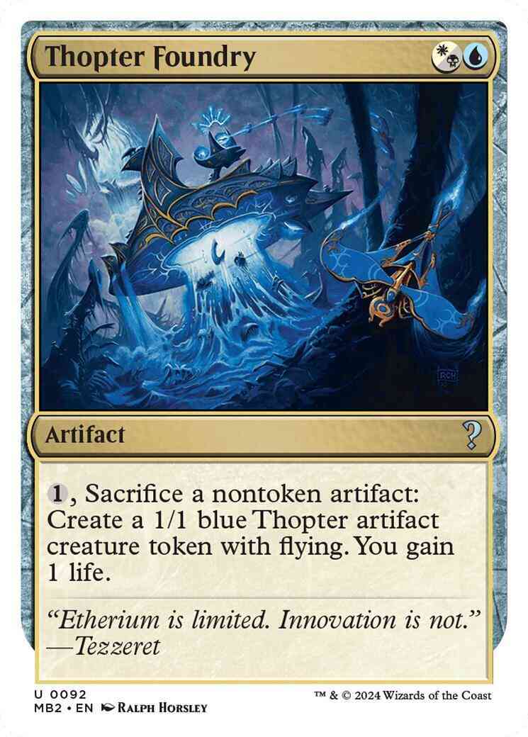 Thopter Foundry [92] [White Border] [Mystery Booster 2] [Non-Foil]