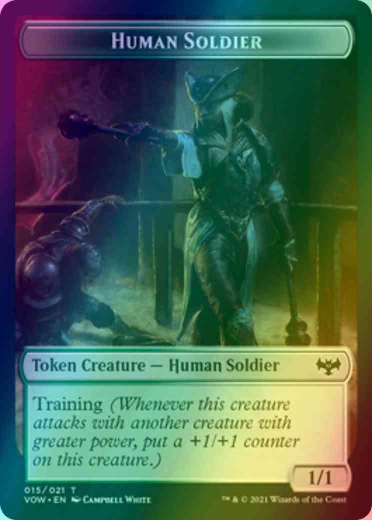 Human Soldier Token (15) // Insect Token (13) [Innistrad: Crimson Vow: Tokens] [Foil]