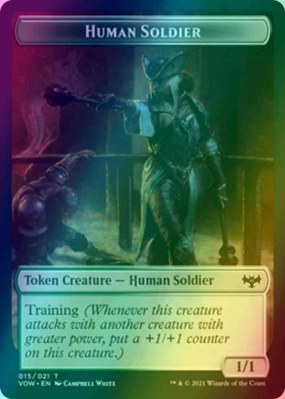 Human Soldier Token (15) // Insect Token (13) [Innistrad: Crimson Vow: Tokens] [Foil]