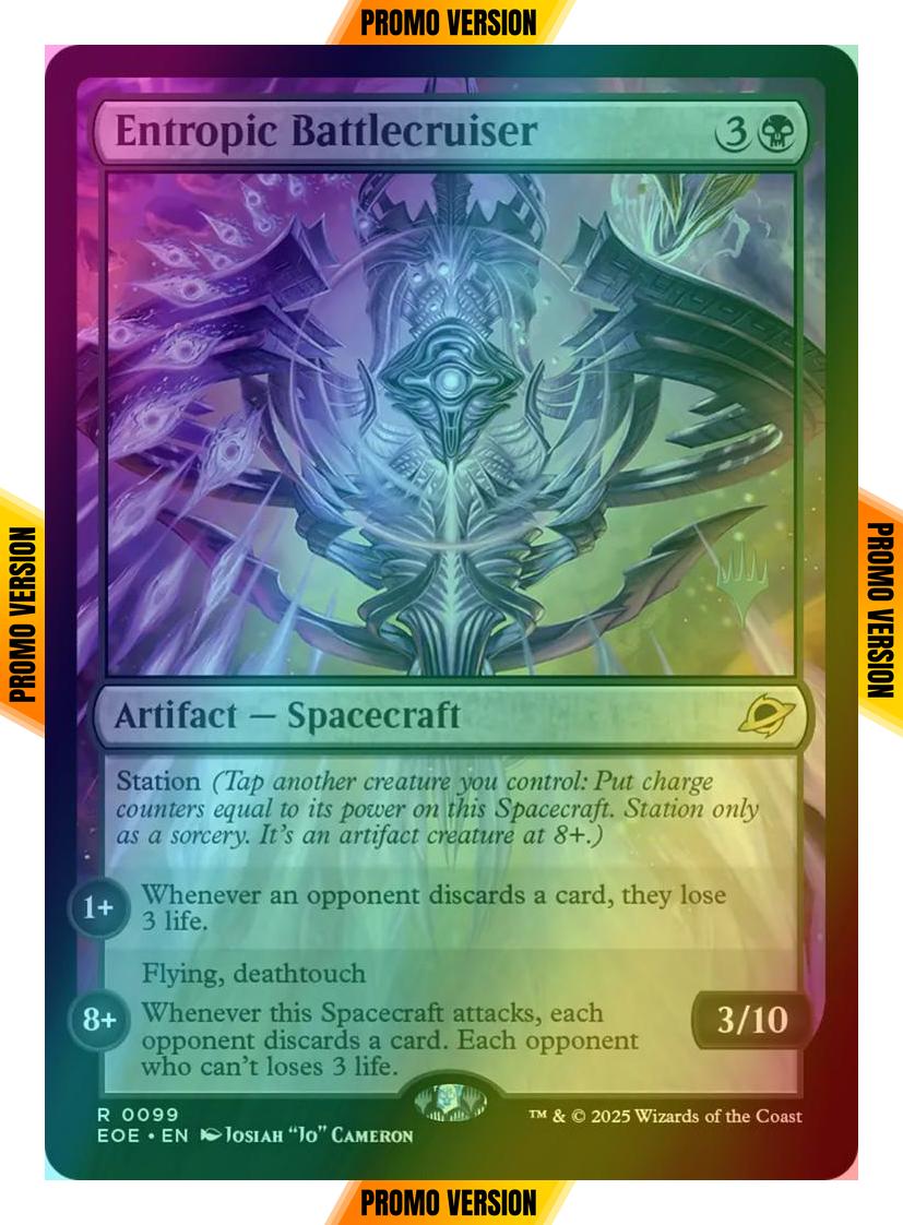 Entropic Battlecruiser [99p] [Promo Pack] [Edge of Eternities: Promos] [Foil]