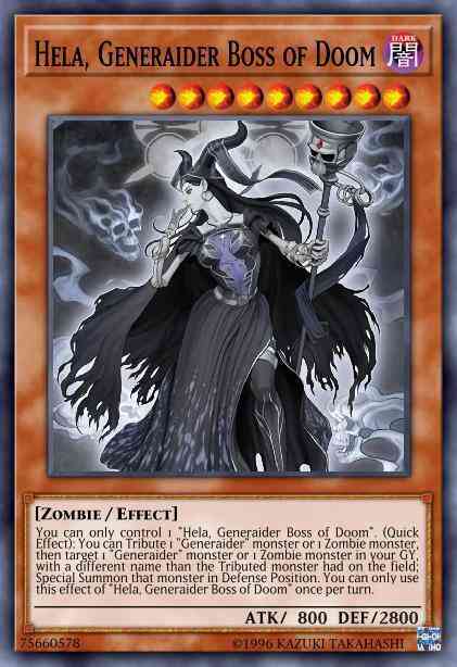 Hela, Generaider Boss of Doom - MYFI-EN032 - Super Rare - 1st Edition