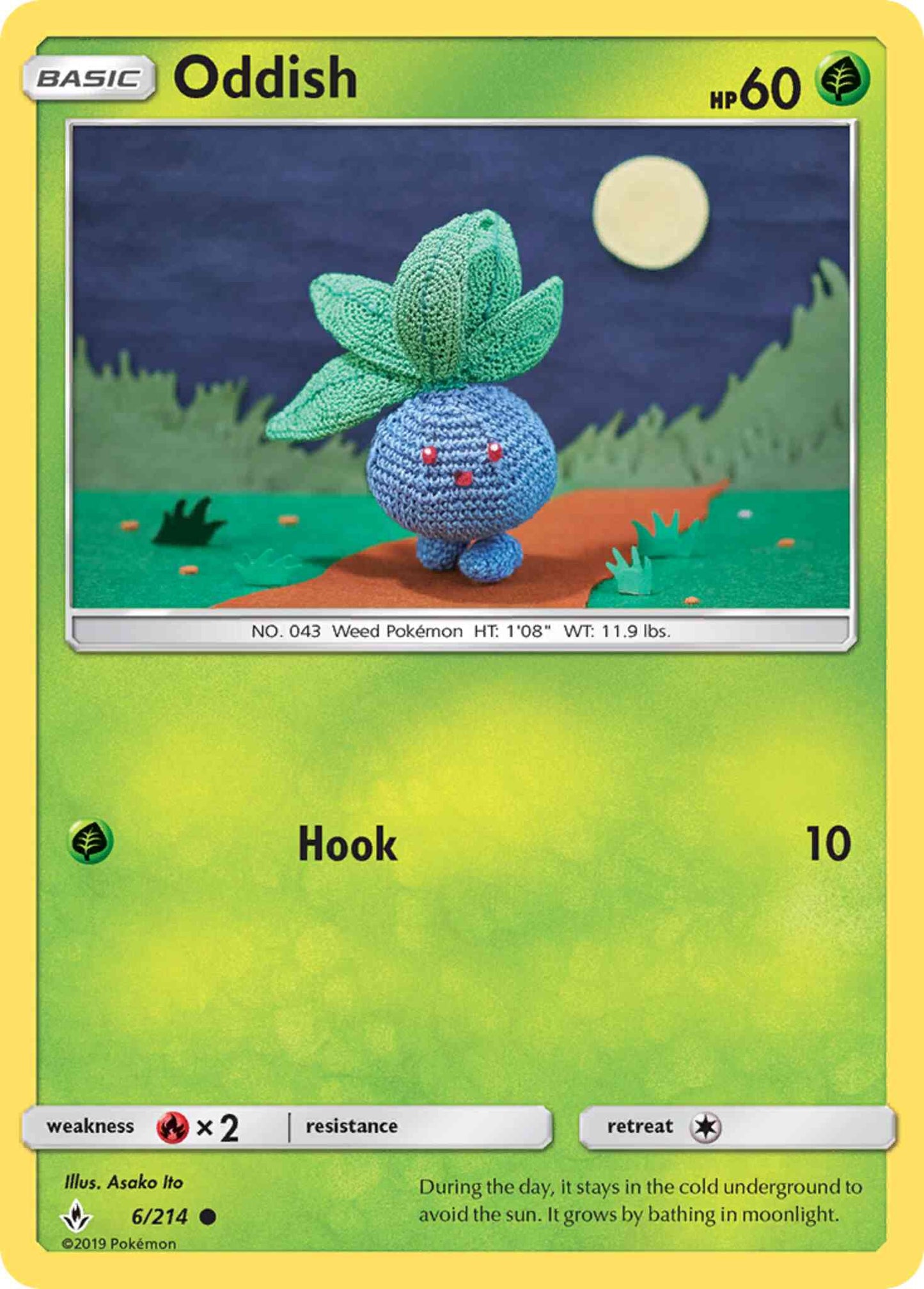 Oddish - 6/214 - Common [sm10-6] [Non-Holo]