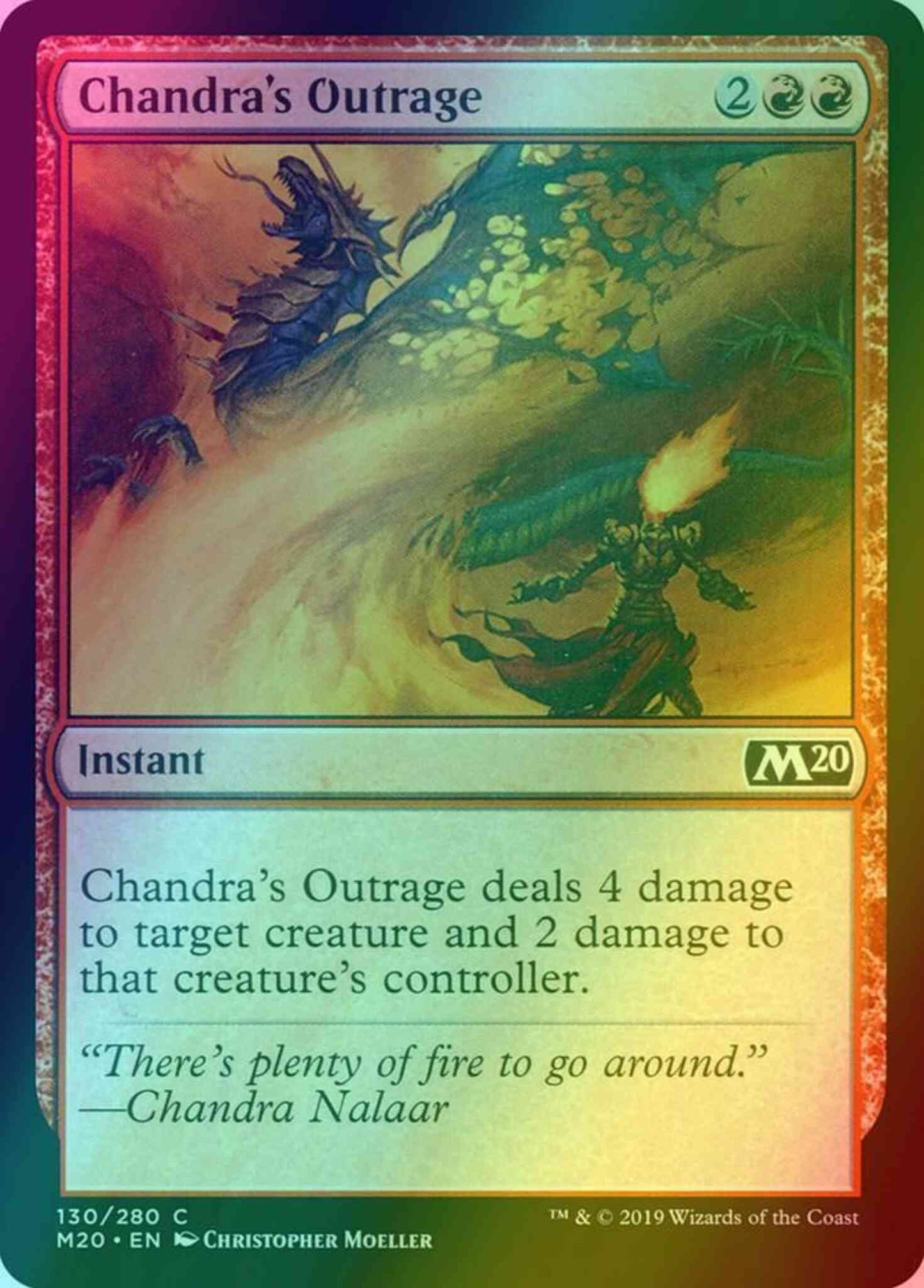 Chandra's Outrage [130] [Core Set 2020] [Foil]