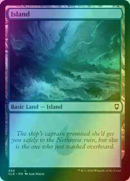 Island [458] [Commander Legends: Battle for Baldur's Gate] [Foil]