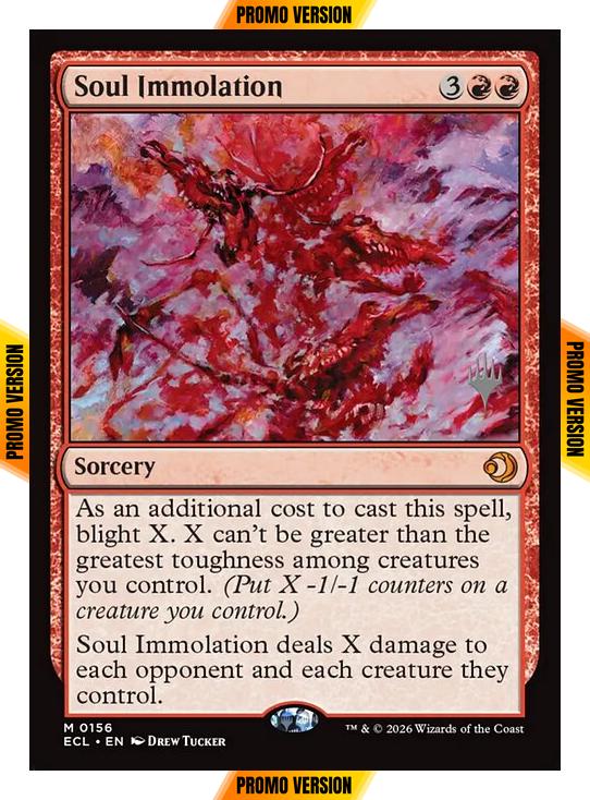 Soul Immolation [156p] [Promo Pack] [Lorwyn Eclipsed: Promos] [Non-Foil]