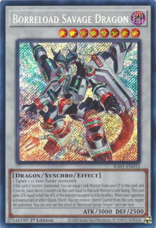 Borreload Savage Dragon - RA01-EN033 - Secret Rare - 1st Edition