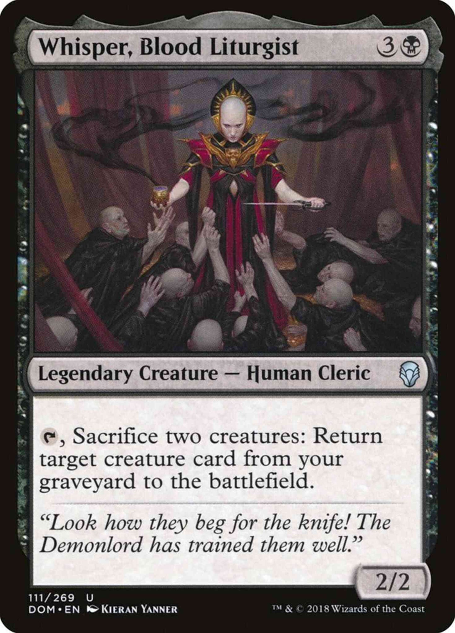 Whisper, Blood Liturgist [111] [Dominaria] [Non-Foil]