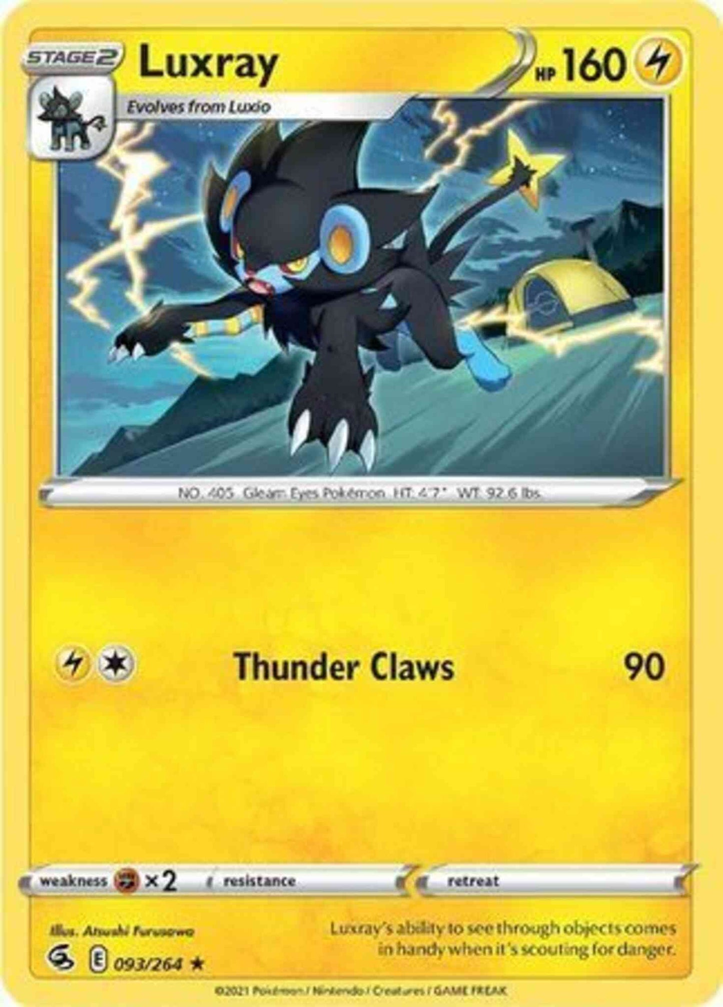 Luxray - 093/264 - Rare [SWSH8-093] [Non-Holo]