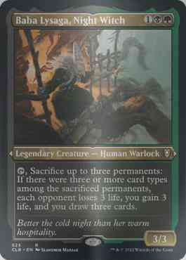 Baba Lysaga, Night Witch [525] [Commander Legends: Battle for Baldur's Gate] [Etched Foil]