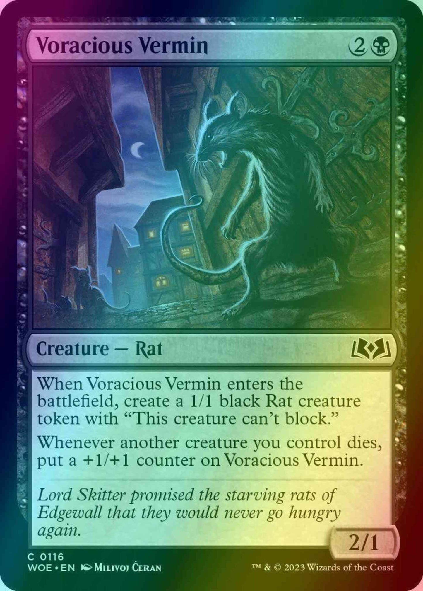 Voracious Vermin [116] [Wilds of Eldraine] [Foil]