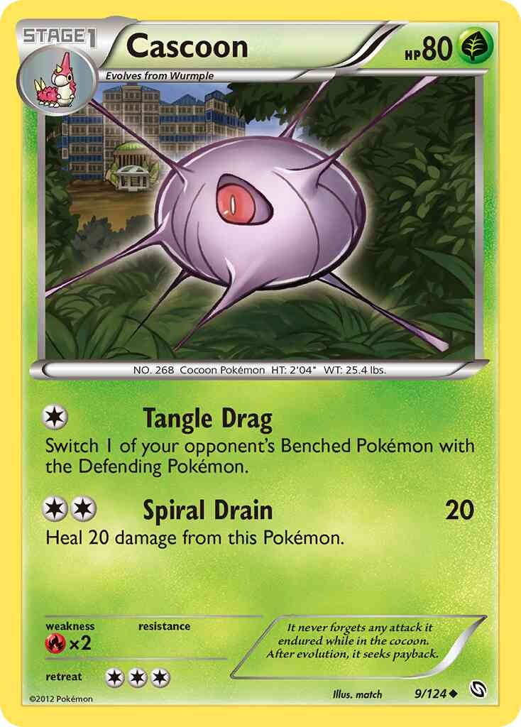 Cascoon - 9/124 - Uncommon [bw6-9] [Non-Holo]