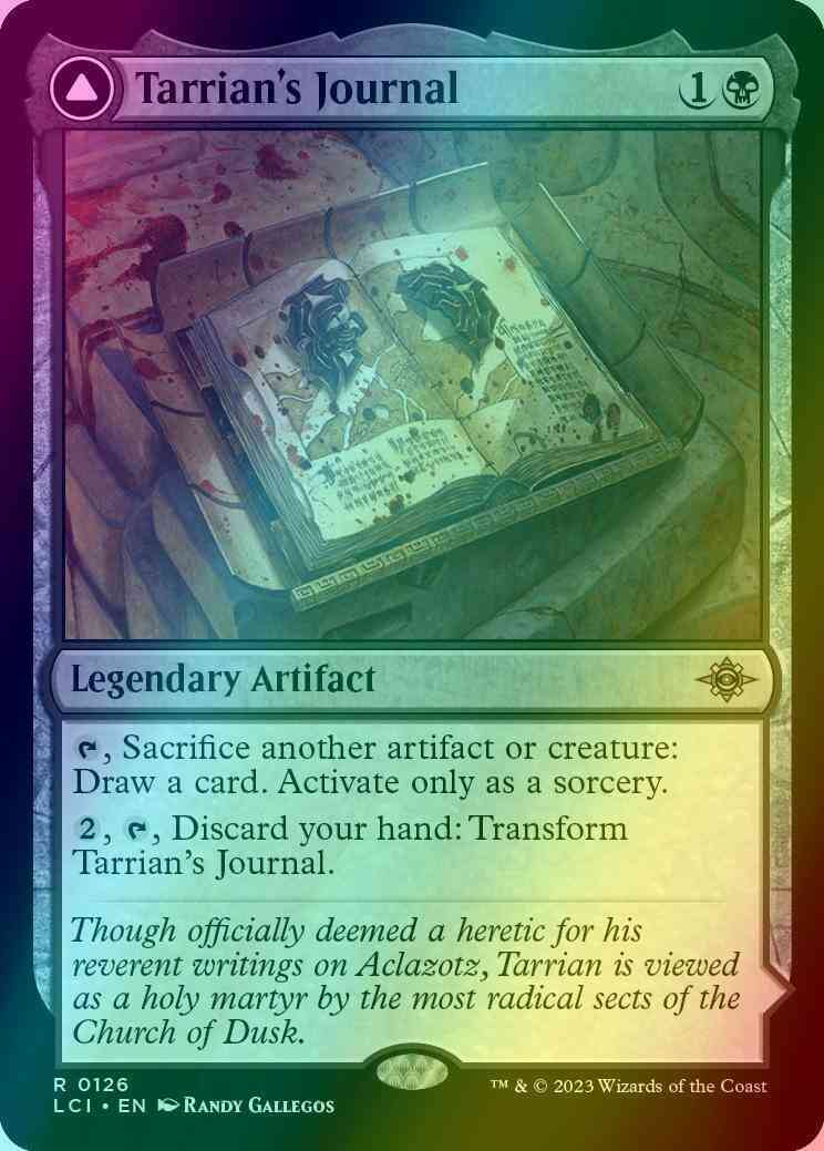 Tarrian's Journal // The Tomb of Aclazotz [126] [The Lost Caverns of Ixalan] [Foil]