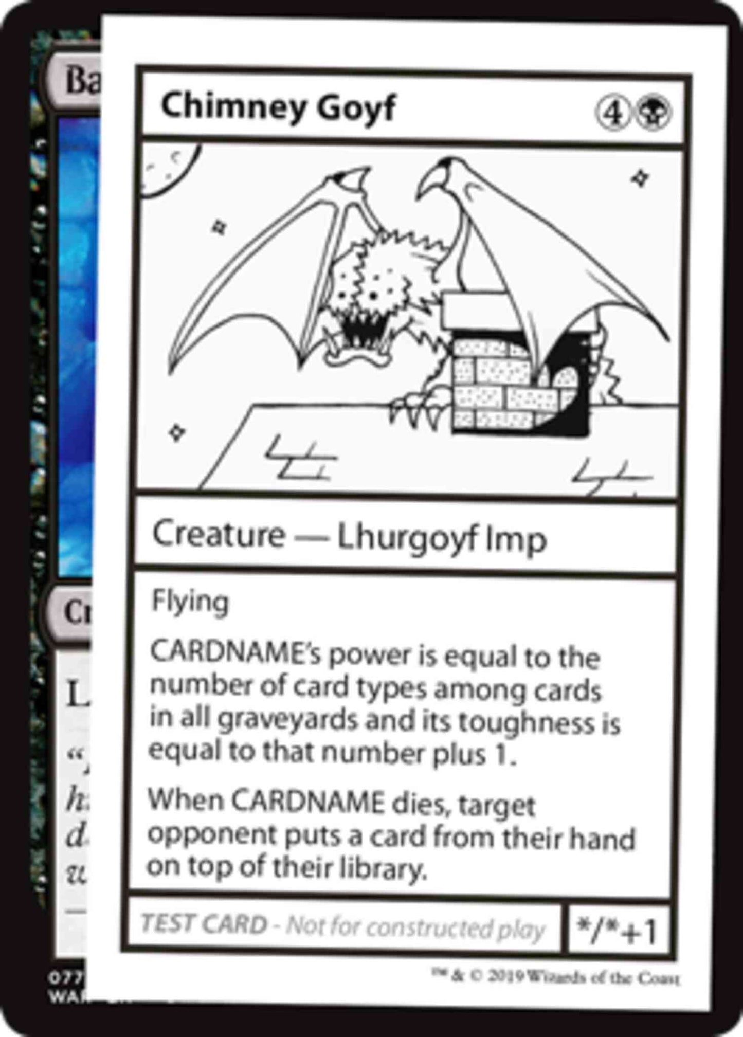Chimney Goyf - No Symbol [38] [Mystery Booster Playtest Cards 2021] [Non-Foil]