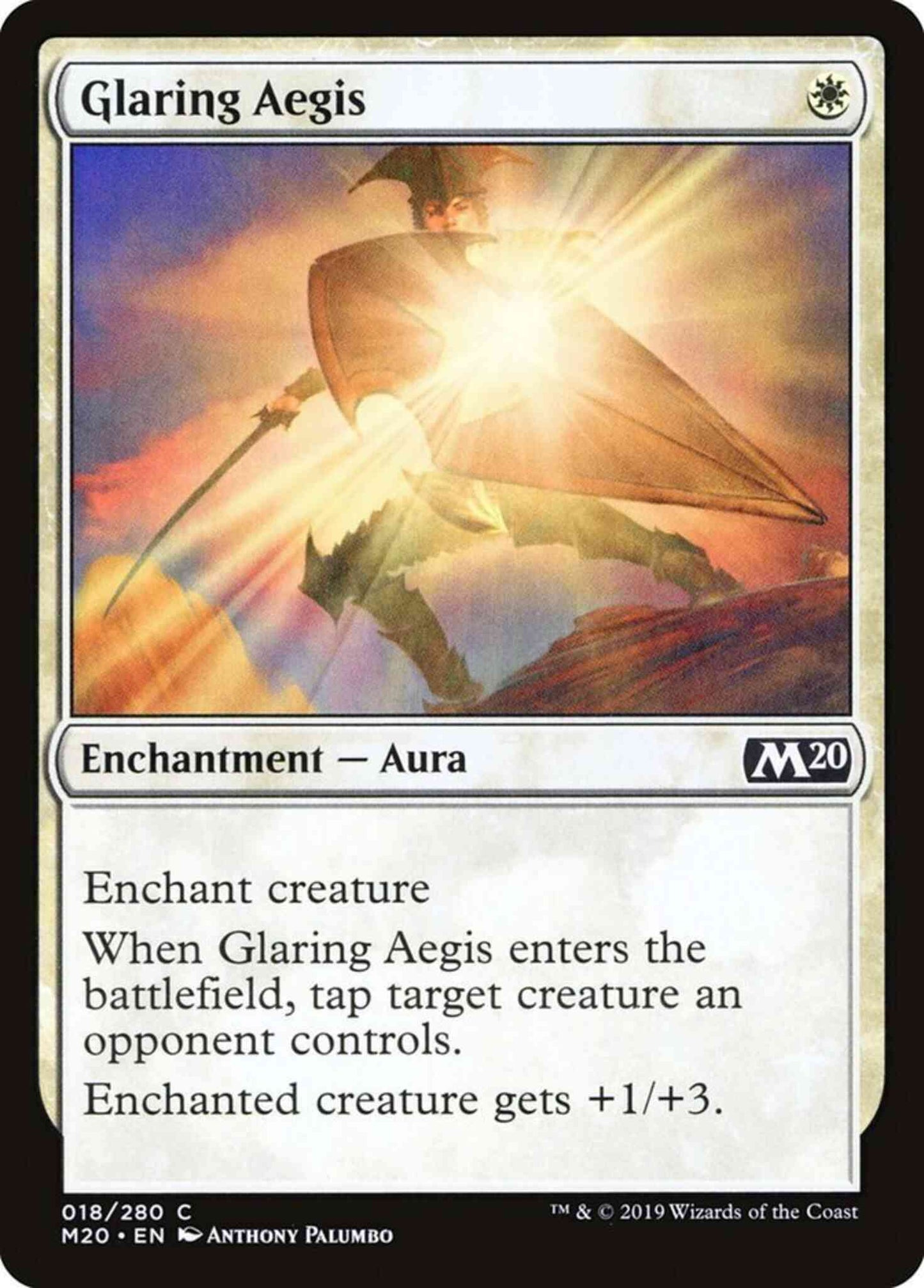 Glaring Aegis [18] [Core Set 2020] [Non-Foil]