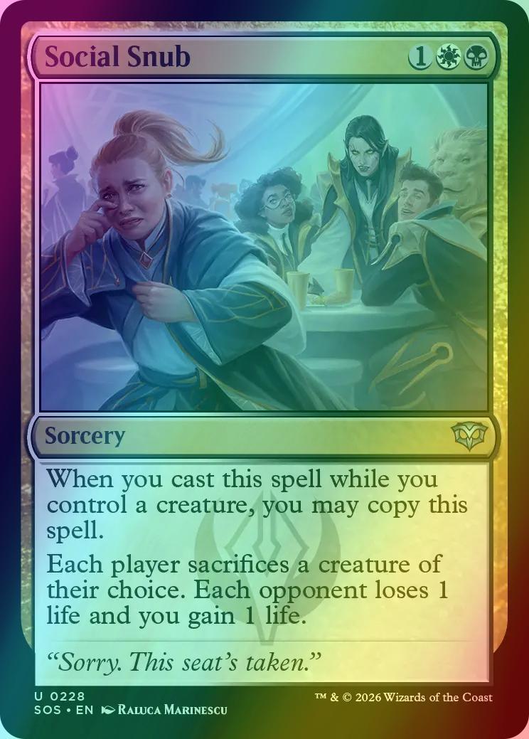 Social Snub [228] [Secrets of Strixhaven] [Foil]