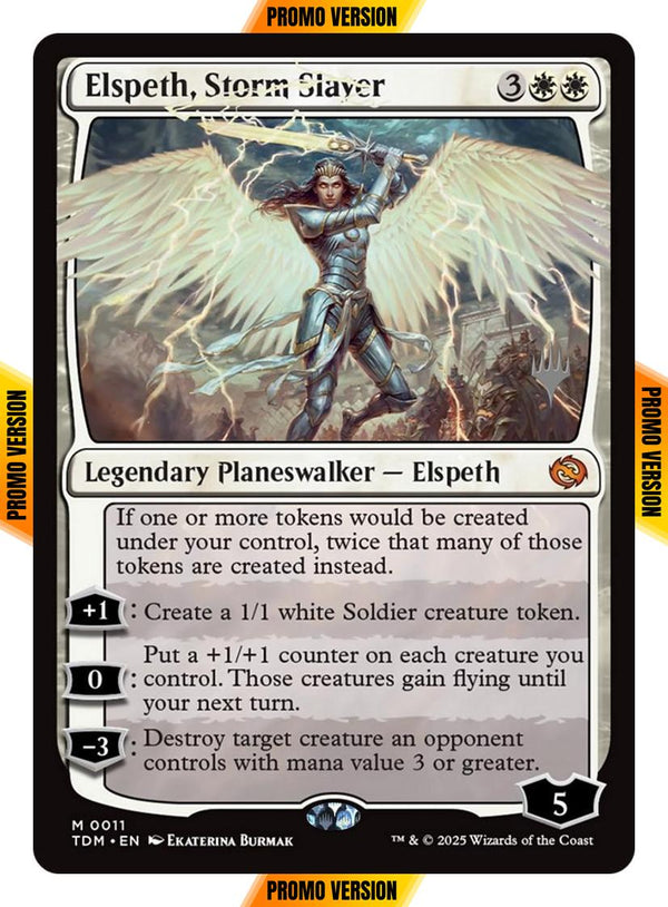 Elspeth, Storm Slayer [11p] [Promo Pack] [Tarkir: Dragonstorm: Promos] [Non-Foil]