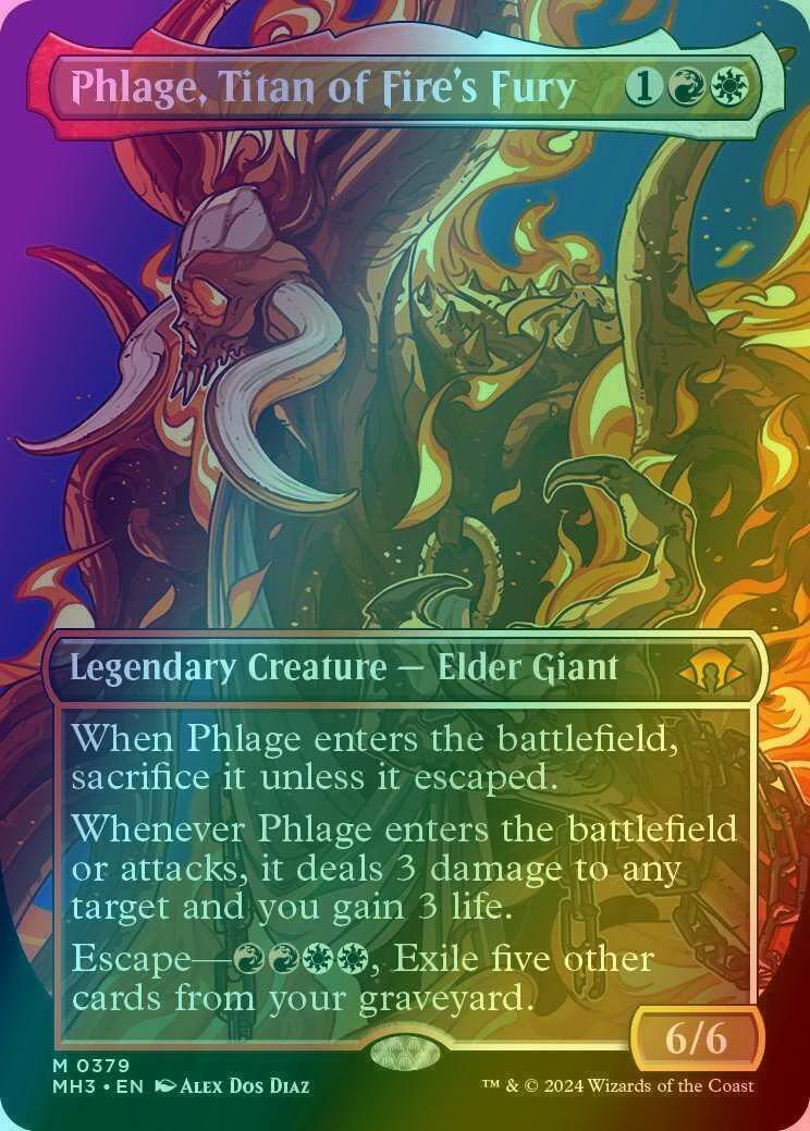 Phlage, Titan of Fire's Fury [379] [Borderless] [Modern Horizons 3] [Foil]