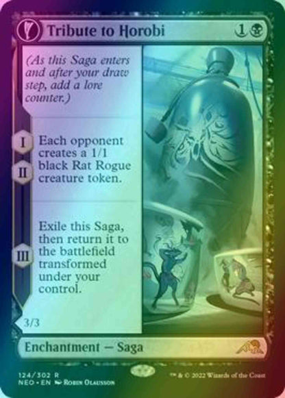 Tribute to Horobi // Echo of Death's Wail [124] [Kamigawa: Neon Dynasty] [Foil]