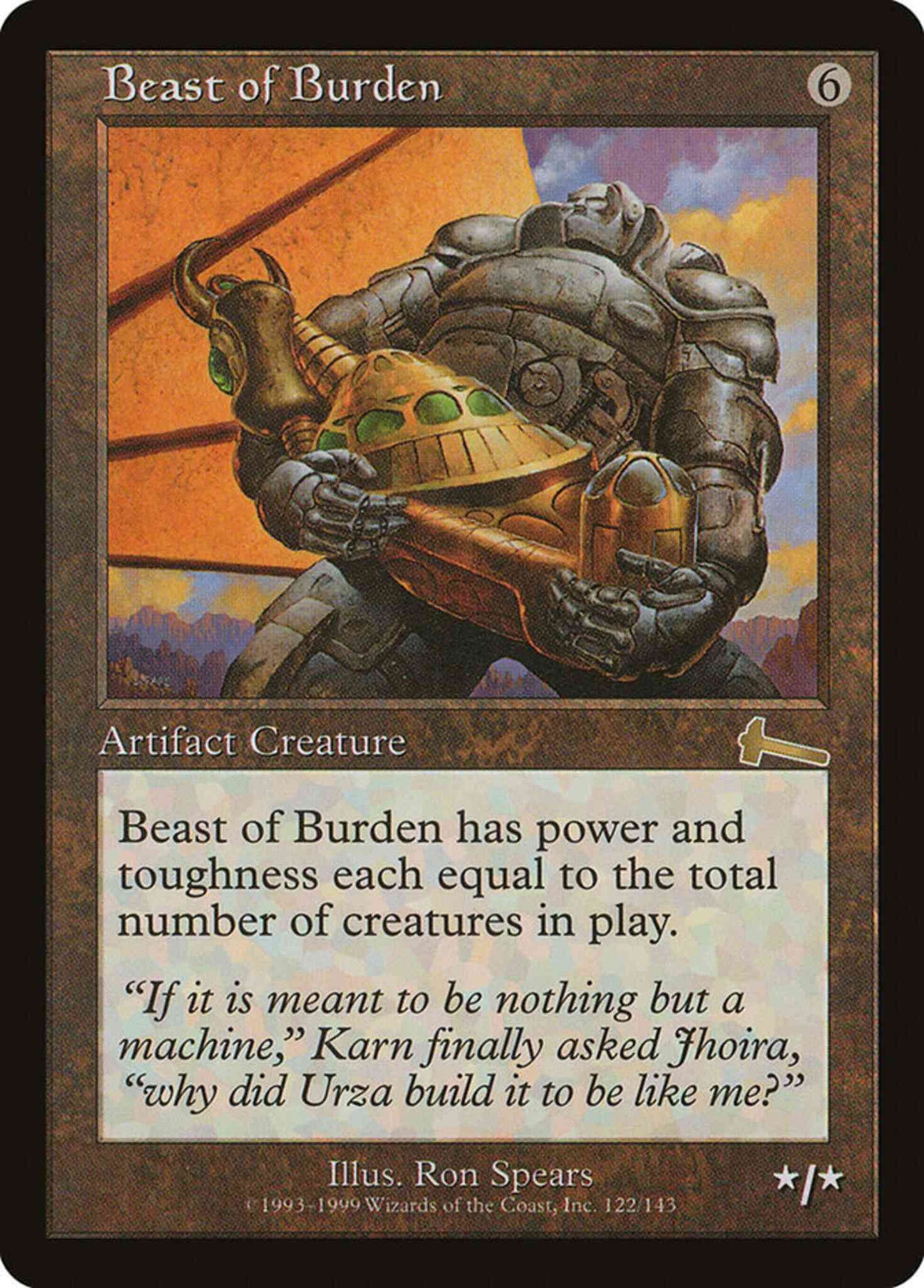 Beast of Burden [122] [Urza's Legacy] [Non-Foil]