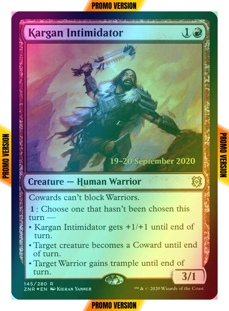 Kargan Intimidator [Prerelease] [145s] [Zendikar Rising Promos] [Foil]