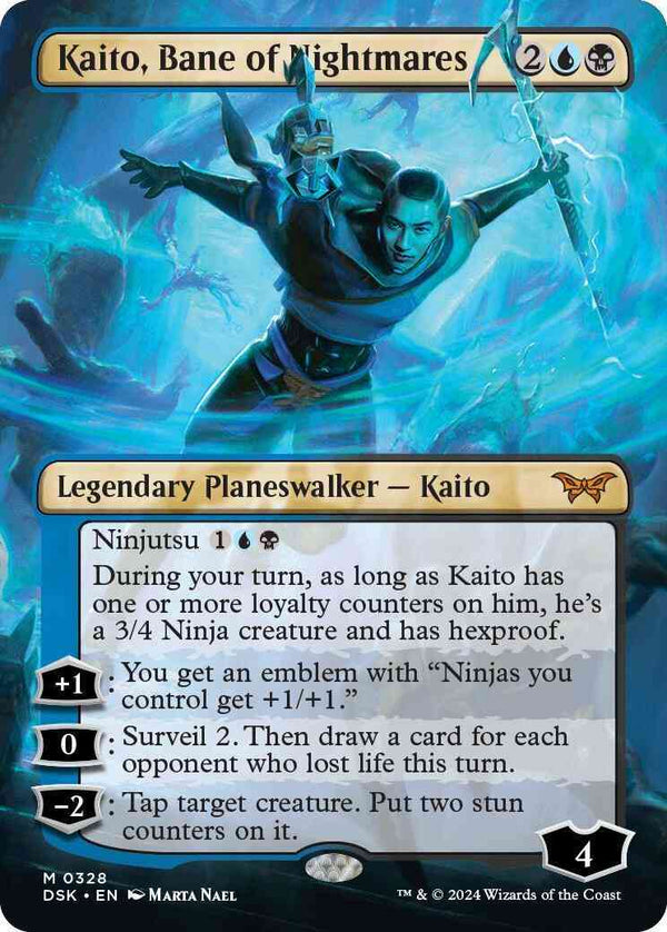 Kaito, Bane of Nightmares [328] [Borderless] [Duskmourn: House of Horror] [Non-Foil]